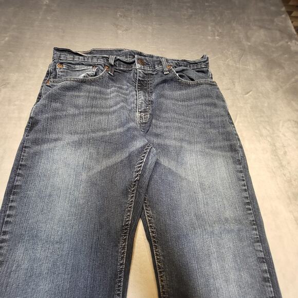 Levis 559 Jeans Mens 34x29 Blue Relaxed Straight Stretch Wash Denim Zip Fly - Picture 2 of 10